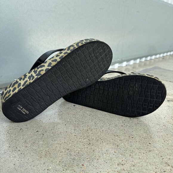 Leopard print platform flip flops - Picture 2 of 8